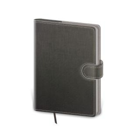 Diár Flip denný A5 14,3x20,5cm šedo/šedý 2024