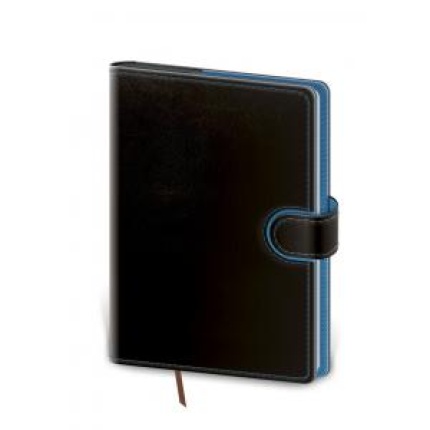 Diár Flip týždenný A5 14,3x20,5cm - čierno/modrý 2024