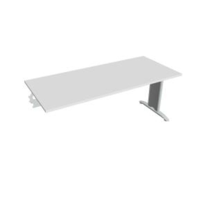 Rokovací stôl Flex, 180x75,5x80 cm, biely/kov