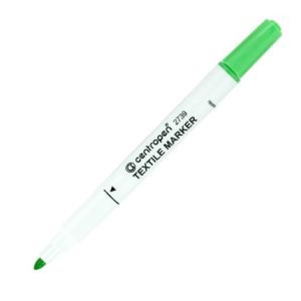 Popisovač na textil Centropen 2739 svetlozelený