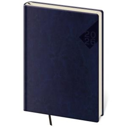 Diár Nebrasca denný A5 14,3x20,5 cm modrý 2026