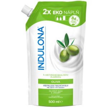 Tekuté mydlo INDULONA náhradná náplň 500 ml Oliva