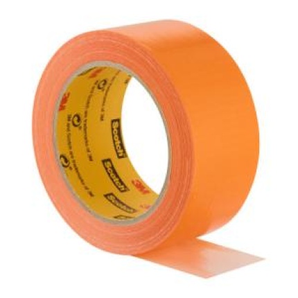 Opravná páska Scotch,s vysokou viditeľnosťou, 25m x 48mm, oranžová Lepiaca páska typu duct na všeobecné použitie pri opravách, ktoré majú byť veľmi viditeľné