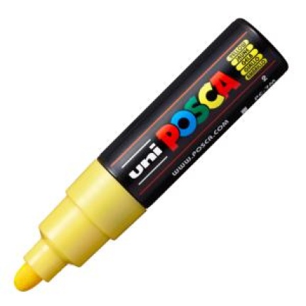 Popisovač uni POSCA PC-7M žltý