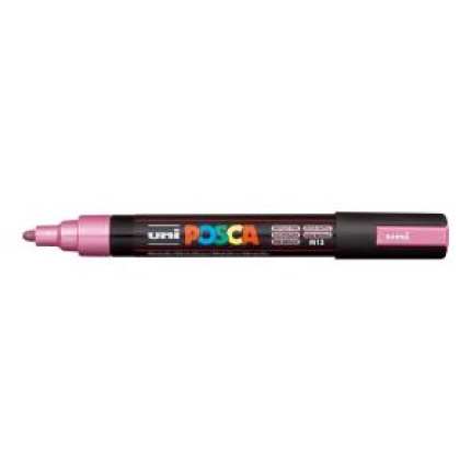 Popisovač uni POSCA PC-5M metalicky ružový