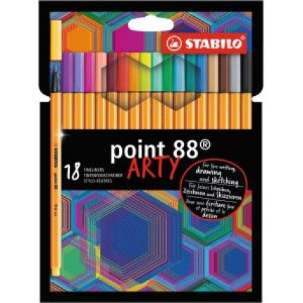 Sada linerov STABILO point 88/18S ’ARTY’